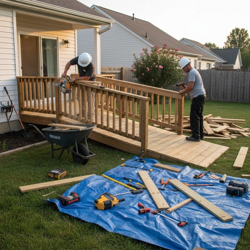 Deck Ramp Construction in Wilmington, NC
