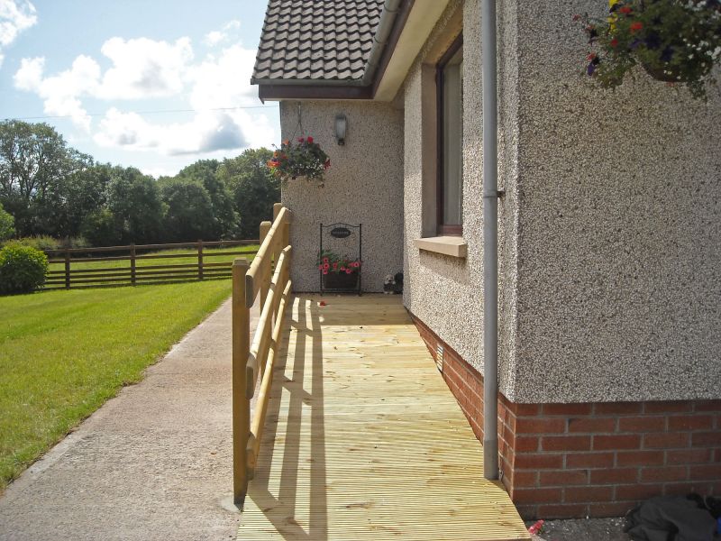 Wood Ramp Installation